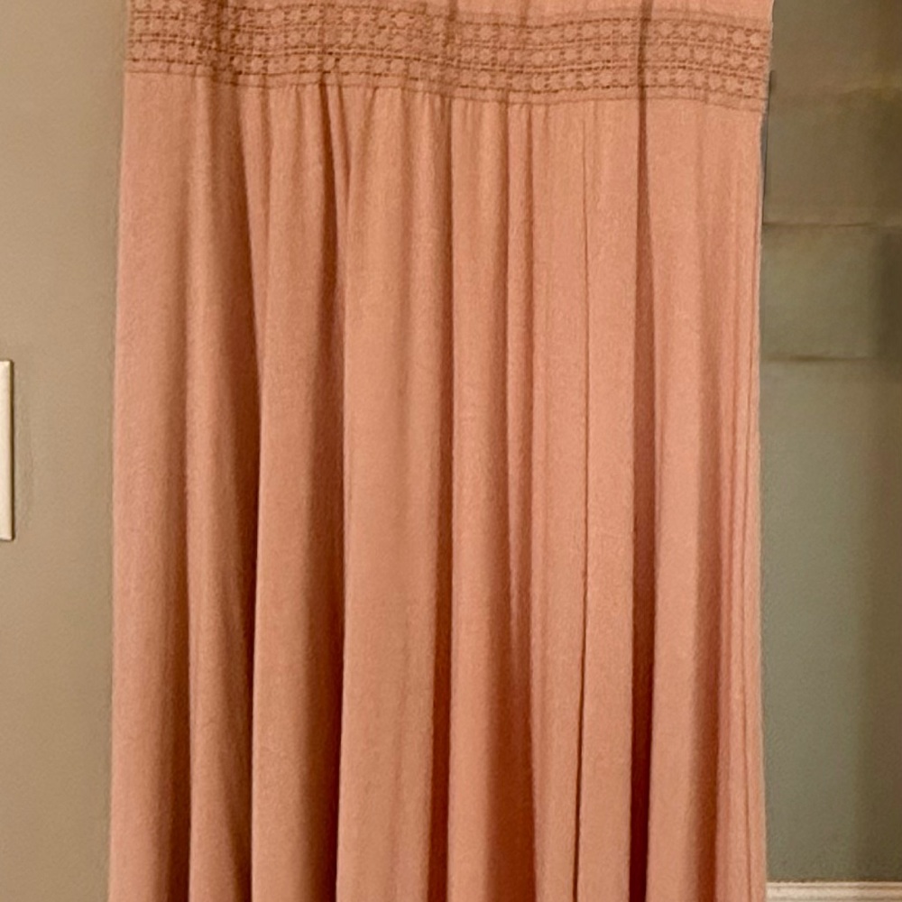 Torrid Pink Maxi Pleated A-Line Dress